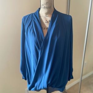 Blue blouse by Katherine Barclay Montreal